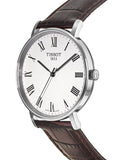 Buy Shop Tissot T Classic Everytime White Dial Brown Leather Strap Watch For Men - T109.410.16.033.00 USA Online