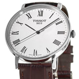 Buy Shop Tissot T Classic Everytime White Dial Brown Leather Strap Watch For Men - T109.410.16.033.00 USA Online