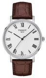 Buy Shop Tissot T Classic Everytime White Dial Brown Leather Strap Watch For Men - T109.410.16.033.00 USA Online