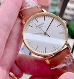 Buy Shop Tissot T Classic Everytime White Dial Brown Leather Strap Watch For Men - T109.410.36.031.00 USA Online