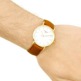 Buy Shop Tissot T Classic Everytime White Dial Brown Leather Strap Watch For Men - T109.410.36.031.00 USA Online