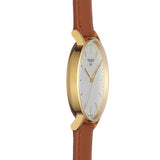 Buy Shop Tissot T Classic Everytime White Dial Brown Leather Strap Watch For Men - T109.410.36.031.00 USA Online
