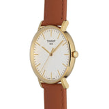 Buy Shop Tissot T Classic Everytime White Dial Brown Leather Strap Watch For Men - T109.410.36.031.00 USA Online