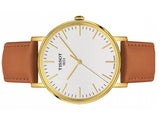 Buy Shop Tissot T Classic Everytime White Dial Brown Leather Strap Watch For Men - T109.410.36.031.00 USA Online