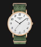 Buy Shop Tissot T Classic Everytime White Dial Green Nylon Strap Watch for Men - T109.610.38.032.00 USA Online