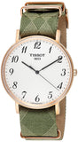 Buy Shop Tissot T Classic Everytime White Dial Green Nylon Strap Watch for Men - T109.610.38.032.00 USA Online