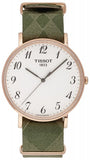 Buy Shop Tissot T Classic Everytime White Dial Green Nylon Strap Watch for Men - T109.610.38.032.00 USA Online