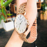 Buy Shop Tissot T Classic Everytime White Dial Rose Gold Mesh Bracelet Watch for Men - T109.610.33.032.00 USA Online