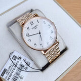 Buy Shop Tissot T Classic Everytime White Dial Rose Gold Mesh Bracelet Watch for Men - T109.610.33.032.00 USA Online