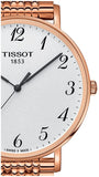 Buy Shop Tissot T Classic Everytime White Dial Rose Gold Mesh Bracelet Watch for Men - T109.610.33.032.00 USA Online