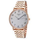 Buy Shop Tissot T Classic Everytime White Dial Rose Gold Mesh Bracelet Watch for Men - T109.610.33.032.00 USA Online