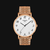 Buy Shop Tissot T Classic Everytime White Dial Rose Gold Mesh Bracelet Watch for Men - T109.610.33.032.00 USA Online