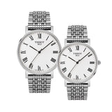 Buy Shop Tissot T Classic Everytime White Dial Silver Mesh Bracelet Watch For Men - T109.410.11.033.00 USA Online