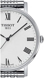 Buy Shop Tissot T Classic Everytime White Dial Silver Mesh Bracelet Watch For Men - T109.410.11.033.00 USA Online