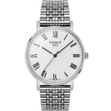 Buy Shop Tissot T Classic Everytime White Dial Silver Mesh Bracelet Watch For Men - T109.410.11.033.00 USA Online