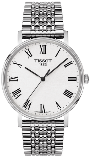 Buy Shop Tissot T Classic Everytime White Dial Silver Mesh Bracelet Watch For Men - T109.410.11.033.00 USA Online