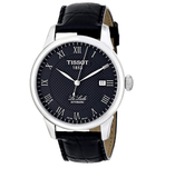 Buy Shop Tissot T Classic Le Locle Automatic Black Dial Black Leather Strap Watch For Men - T41.1.423.53 USA Online
