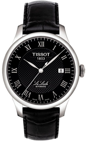 Buy Shop Tissot T Classic Le Locle Automatic Black Dial Black Leather Strap Watch For Men - T41.1.423.53 USA Online