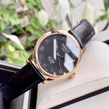 Buy Shop Tissot T Classic Le Locle Automatic Black Dial Black Leather Strap Watch For Men - T41.5.423.53 USA Online