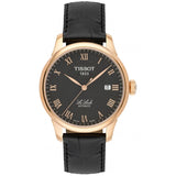 Buy Shop Tissot T Classic Le Locle Automatic Black Dial Black Leather Strap Watch For Men - T41.5.423.53 USA Online