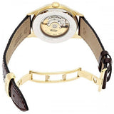 Buy Shop Tissot T Classic Le Locle Automatic Gold Dial Maroon Leather Strap Watch For Men - T41.5.413.73 USA Online