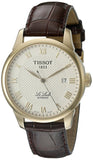 Buy Shop Tissot T Classic Le Locle Automatic Gold Dial Maroon Leather Strap Watch For Men - T41.5.413.73 USA Online