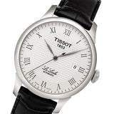 Buy Shop Tissot T Classic Le Locle Automatic Silver Dial Black Leather Strap Watch For Men - T41.1.423.33 USA Online