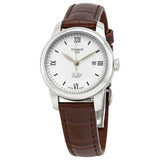 Buy Shop Tissot T Classic Le Locle Automatic Silver Dial Brown Leather Strap Watch For Women - T006.207.16.038.00 USA Online