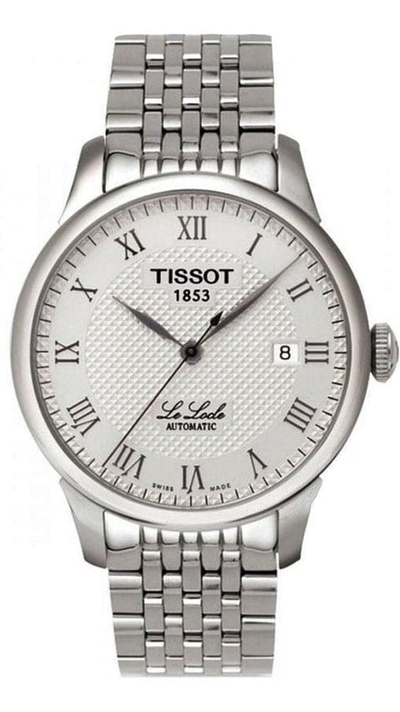 Buy Shop Tissot T Classic Le Locle Automatic White Dial Silver Steel Strap Watch For Men - T41.1.483.33 USA Online