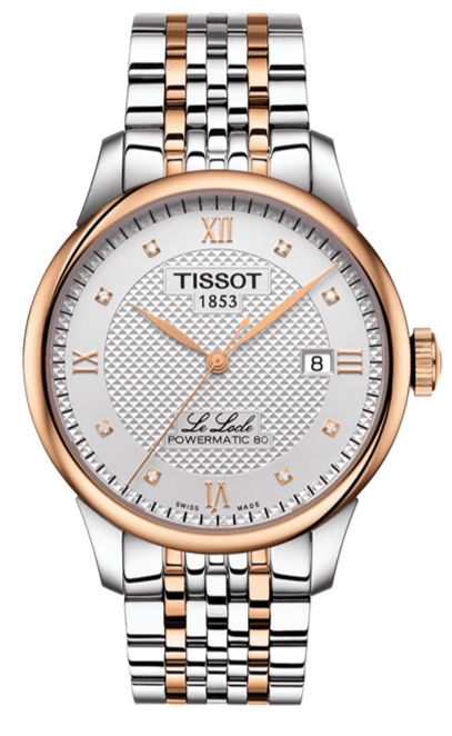 Buy Shop Tissot T Classic Le Locle Powermatic 80 Silver Dial Two Tone Steel Strap Watch For Men - T006.407.22.036.00 USA Online