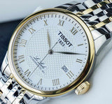 Buy Shop Tissot T Classic Le Locle Powermatic 80 Silver Dial Two Tone Steel Strap Watch For Men - T0064072203301 USA Online