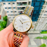 Buy Shop Tissot T Classic Le Locle Powermatic 80 Silver Dial Two Tone Steel Strap Watch For Men - T0064072203301 USA Online