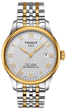 Buy Shop Tissot T Classic Le Locle Powermatic 80 Silver Dial Two Tone Steel Strap Watch For Men - T0064072203301 USA Online