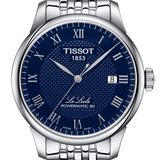 Buy Shop Tissot Le Locle Powermatic 80 Blue Dial Silver Steel Strap Watch For Men - T006.407.11.043.00 USA Online