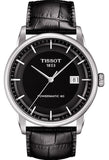 Buy Shop Tissot T Classic Luxury Black Dial Black Leather Strap Watch For Men - T086.407.16.051.00 USA Online