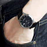 Buy Shop Tissot T Classic Luxury Powermatic 80 Black Dial Black Leather Strap Watch For Men - T086.408.16.051.00 USA Online