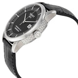 Buy Shop Tissot T Classic Luxury Powermatic 80 Black Dial Black Leather Strap Watch For Men - T086.408.16.051.00 USA Online