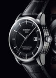 Buy Shop Tissot T Classic Luxury Powermatic 80 Black Dial Black Leather Strap Watch For Men - T086.408.16.051.00 USA Online