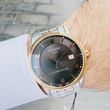 Buy Shop Tissot T Classic Luxury Powermatic 80 Black Dial Silver Steel Strap Watch For Men - T086.407.22.067.00 USA Online