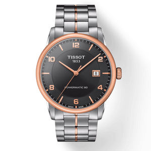 Buy Shop Tissot T Classic Luxury Powermatic 80 Black Dial Silver Steel Strap Watch For Men - T086.407.22.067.00 USA Online