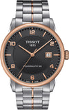 Buy Shop Tissot T Classic Luxury Powermatic 80 Black Dial Silver Steel Strap Watch For Men - T086.407.22.067.00 USA Online