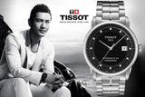 Buy Shop Tissot T Classic Luxury Powermatic 80 Black Dial Silver Steel Strap Watch For Men - T086.408.11.056.00 USA Online