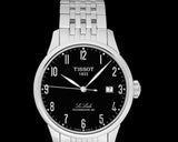 Buy Shop Tissot T Classic Powermatic 80 Black Dial Silver Steel Strap Watch For Men - T41.1.483.52 USA Online