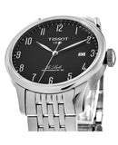 Buy Shop Tissot T Classic Powermatic 80 Black Dial Silver Steel Strap Watch For Men - T41.1.483.52 USA Online