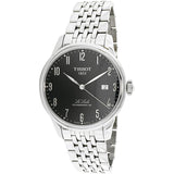Buy Shop Tissot T Classic Powermatic 80 Black Dial Silver Steel Strap Watch For Men - T41.1.483.52 USA Online