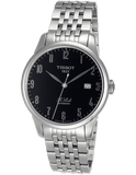 Buy Shop Tissot T Classic Powermatic 80 Black Dial Silver Steel Strap Watch For Men - T41.1.483.52 USA Online