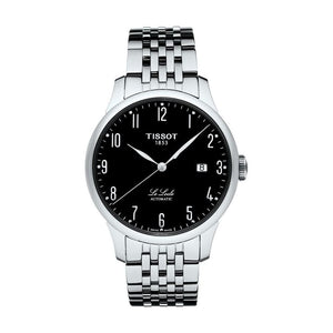 Buy Shop Tissot T Classic Powermatic 80 Black Dial Silver Steel Strap Watch For Men - T41.1.483.52 USA Online