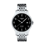 Buy Shop Tissot T Classic Powermatic 80 Black Dial Silver Steel Strap Watch For Men - T41.1.483.52 USA Online