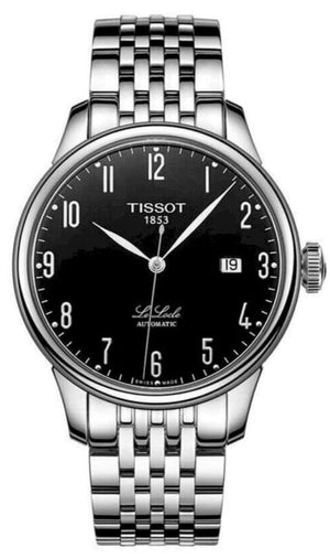 Buy Shop Tissot T Classic Powermatic 80 Black Dial Silver Steel Strap Watch For Men - T41.1.483.52 USA Online