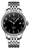 Buy Shop Tissot T Classic Powermatic 80 Black Dial Silver Steel Strap Watch For Men - T41.1.483.52 USA Online